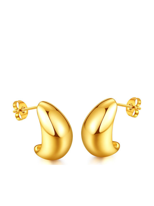 Women's Earrings Stainless Steel Gold Plated Silverline 0130553001