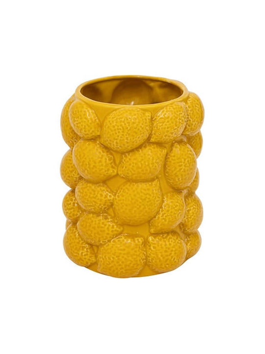 Atmosphera Decorative Vase Yellow