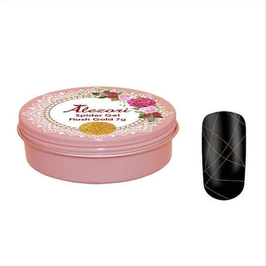 Alezori Spider Gel Νυχιών Flash Gold Color 7gr