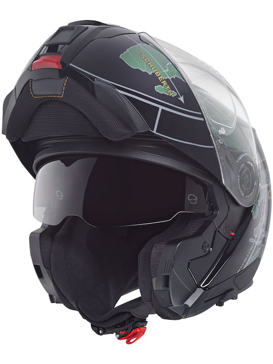 Schuberth C5 Green Globe Κράνος Μηχανής Flip-Up...