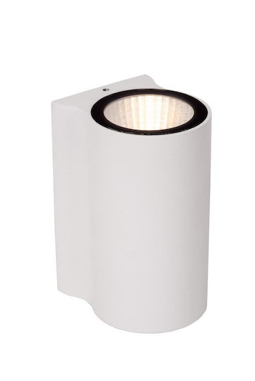 Lucide Lightning Akra Επιτοίχιο Εξωτερικό Φωτιστικό LED IP54 με Θερμό Λευκό Φως