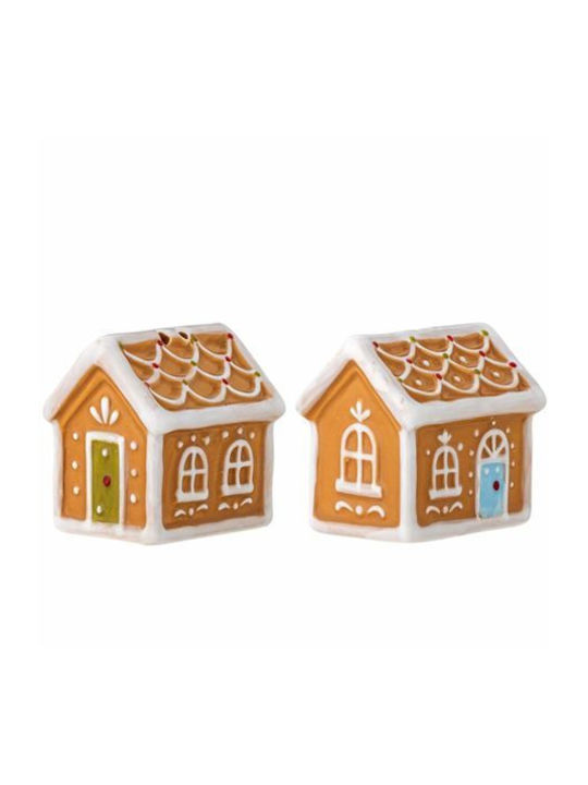 Weihnachts-Salz- und Pfeffer-Set Keramisch L6xB6xD4.5cm. 2Stück