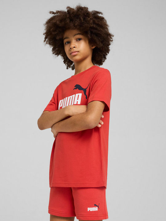 PUMA Kids' T-shirt Red Essentials