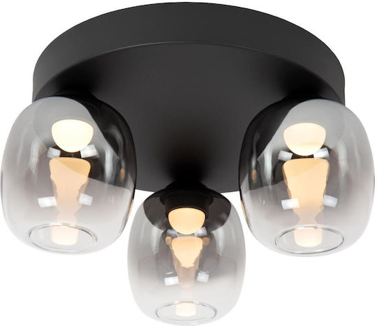 Lucide Lightning Tamino Deckenleuchte Schwarz mit Integrierter LED
