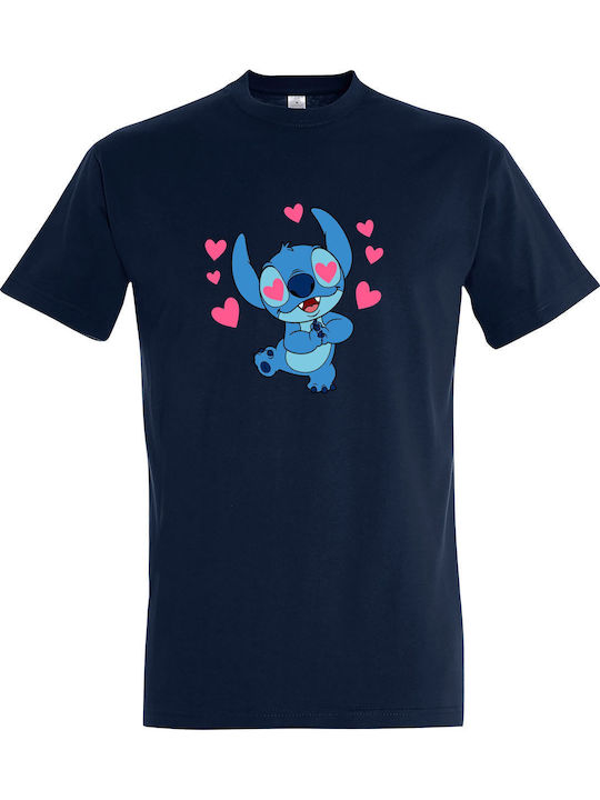 Детска тениска French Navy Stitch Full In Love