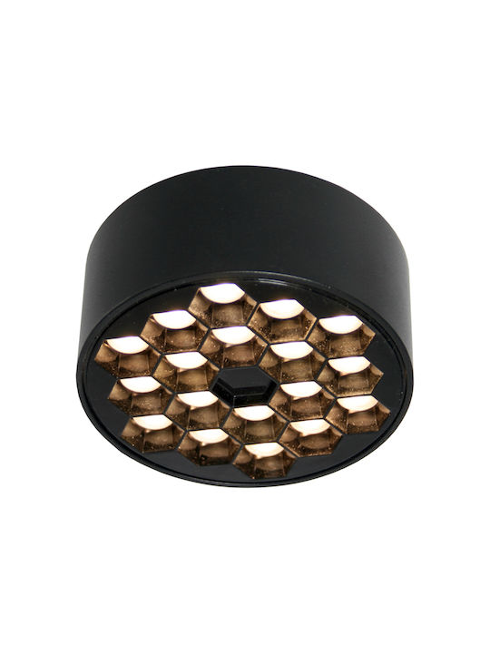 Gekas Deckenleuchte Schwarz mit Integrierter LED