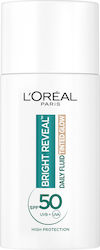 L'Oreal Paris Paris Bright Reveal Daily Fluid Tinted Glow Light Ανδρική Λευκαντική Λεπτόρρευστη Κρέμα Ημέρας 50ml L'Oreal Paris Paris Bright Reveal Daily Fluid Tinted Glow Light Ανδρική Λευκαντική Λεπτόρρευστη Κρέμα Ημέρας 50ml