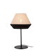Lucide Lightning Kala Table Lamp for Socket E14 with Beige Shade and Black Base