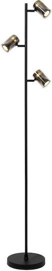 Lucide Lightning Upton Stehleuchte mit Fassung für Lampe GU10 Gray