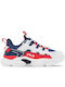Παιδικά Sneakers με Σκρατς Λευκά