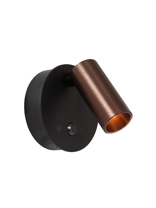 Lucide Lightning Toni Single LED Warm to Cool White Spot in Brown Color