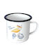 Enamel Mug Greek Me Up 360ml Pelican Tct11306