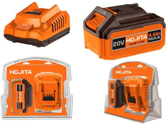 Hojita Σετ Μπαταρίας Χωρητικότητας 4Ah 20V με Φορτιστή