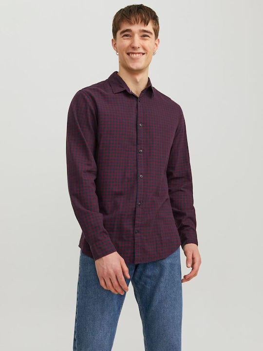 Jack & Jones Long-sleeved Cotton Shirt Checked ...