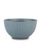 Nava Serving Bowl Round Ceramic Blue with Diameter 14cm