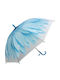 Rain Kinder Regenschirm Gebogener Handgriff Blau