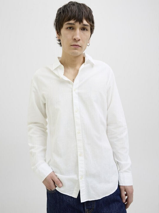 Jack & Jones Long-sleeved Cotton Shirt White