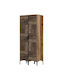 Double Door Wardrobe Kumsal Walnut-anthracite 80x47.5x201.4cm