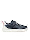 WASHIBA Kids Sneakers with Scratch Navy Blue