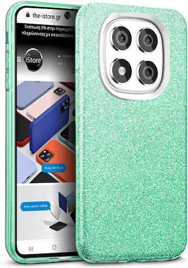 Orso Hybrid Strass Задна корица Силикон Зелен (Redmi Note 14 Pro+)
