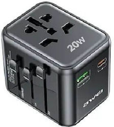 Awei C-20 Αντάπτορας Πρίζας από Universal σε Universal Awei C-20 Αντάπτορας Πρίζας από Universal σε Universal