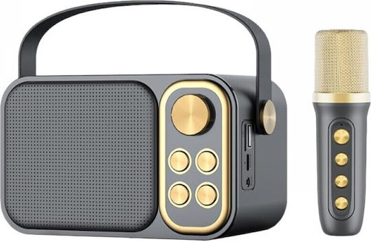 Karaoke-Lautsprecher mit Kabellosem Mikrofon YS-103 887288_b Schwarz