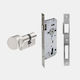 Abus Recessed Lock Front door with Cylinder and Center 45mm Silver