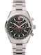 Swiss Alpine Military by Grovana Men's Watch Chronograph Battery with Silver Metal Bracelet