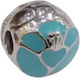 Kalliopisilver Silver 925 Symbol Charm Round Silver Light Blue Enamel D030-1-lightblue