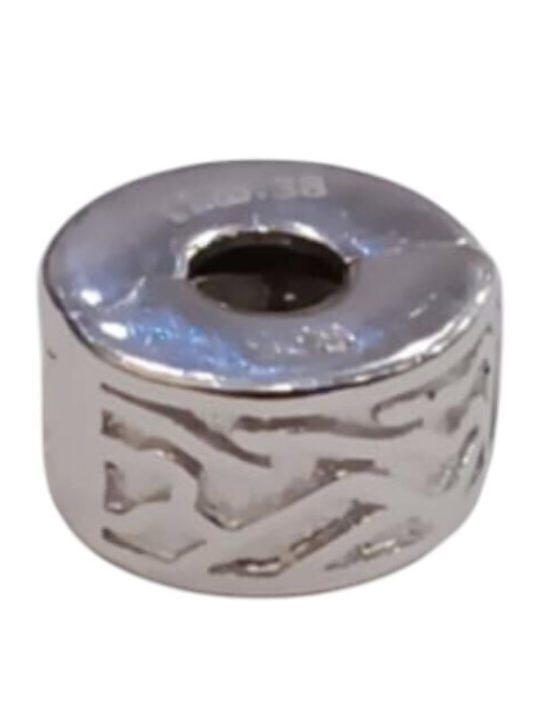 Kalliopisilver Silver 925 Symbol Charm Silver Round Embossed Clip Ds001