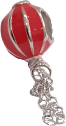 Kalliopisilver Silver 925 Symbol Charm Red Hot Air Balloon Enamel D015-red