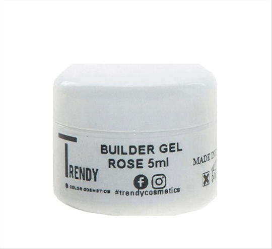 Trendy Color Cosmetics Builder Gel Νυχιών Rose 5ml