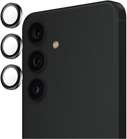 PanzerGlass Hoops Kameraschutz Gehärtetes Glas Black für das Samsung Galaxy S25+ PGRHOBLG37942
