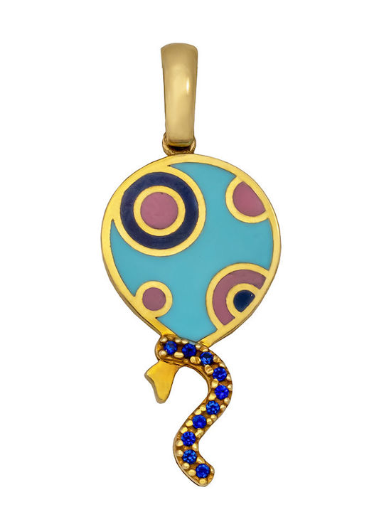 Savvas Design Kids Pendant from Gold 9K ΜΕΝ01528