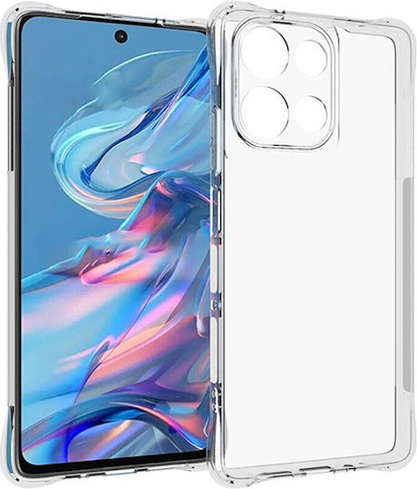 Moto Umschlag Rückseite Silikon Transparent (Motorola Moto G75 5G)