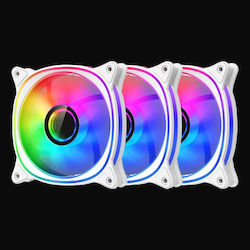 LC-Power Case Fan 120mm 3τμχ Λευκό LC-Power Case Fan 120mm 3τμχ Λευκό