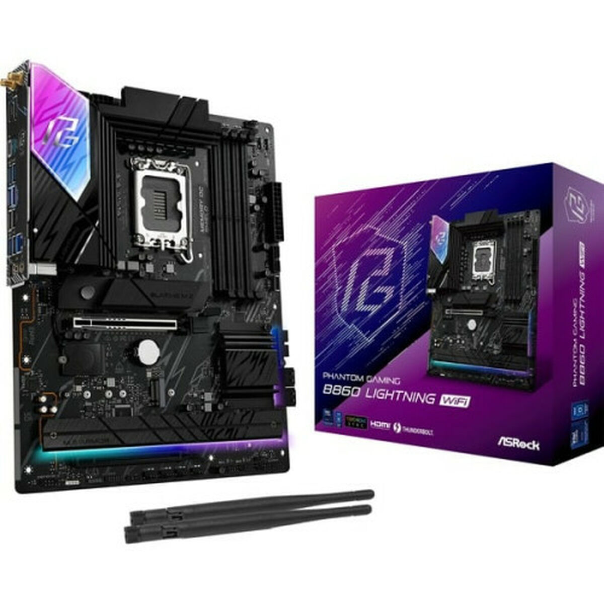 ASRock B860 Lightning WiFi Motherboard ATX με Intel 1851 Socket