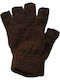 Women's Fingerless Gloves Brown
