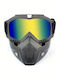 Ski- & Snowboardbrille Erwachsene Bunt mit Linse in Mehrfarbig Farbe