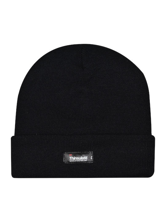 Beanie Ανδρικός Σκούφος Πλεκτός σε Μαύρο χρώμα