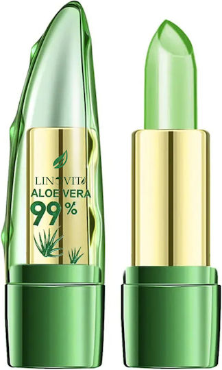 Комплект от 2 оцветени балсама за устни с алое вера Linovit подхранващи, овлажняващи, променящи цвета си
