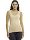 Women's Cotton T-Shirt with Spaghetti Strap Beige