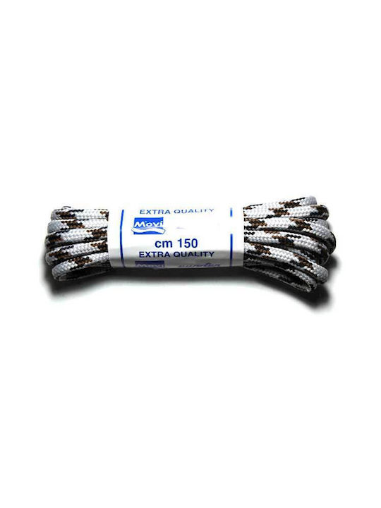 Novi Shoelaces Hiking Γκρι Ανοιχτό 2pcs 150cm
