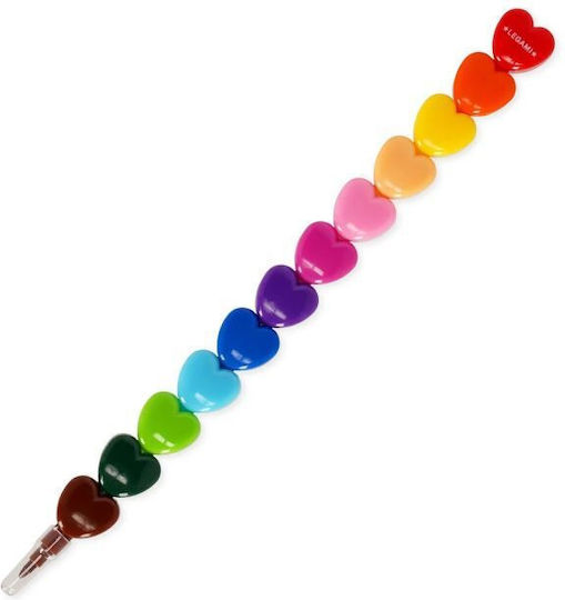 Legami Κηρομπογιές 12 Stackable Crayons Dream In Colour Hearts Stckit1
