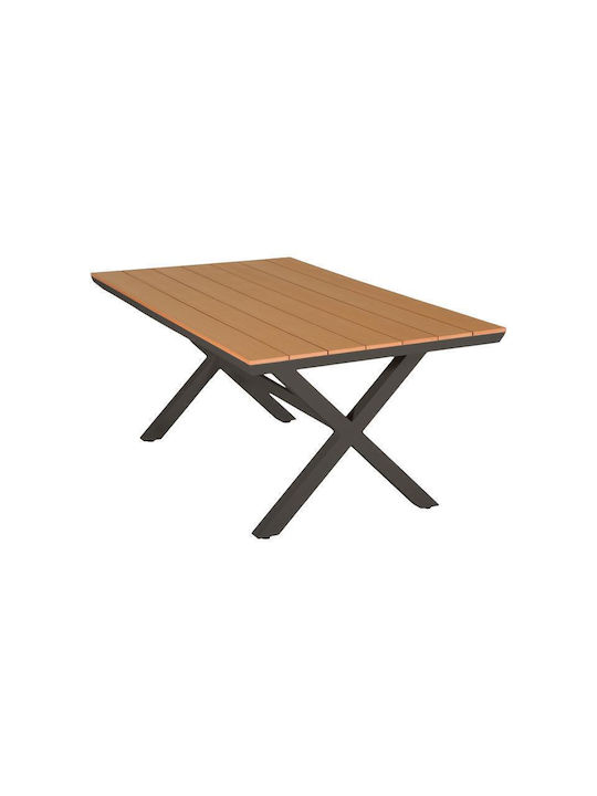 Tisch Stabil Fl6510 Cappuccino 180x100x75cm