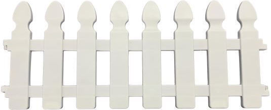 Strend Pro Bordură de Grădină din Plastic în Culoarea Alb 50x30cm