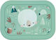 Sassi Junior Bear Bear Plastik Kinder Lebensmittelbehälter 0.7Es Grün 17.3 x 12cm