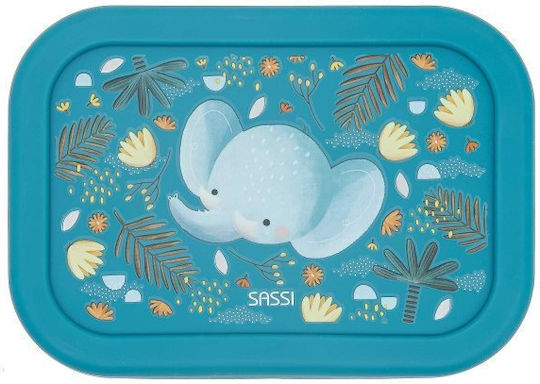 Sassi Junior Elephant Plastic Kids' Food Container 0.7lt Gray x 12cm