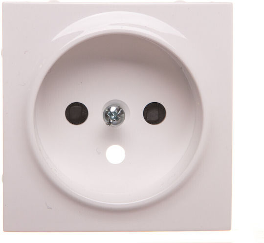 Kontakt-simon Single Socket Cover White Screens Dgz1zp/11