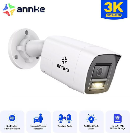 Annke I51EF IP Surveillance Camera Full HD+ 5MP Waterproof with Two-Way Communication and Lens 2.8mm